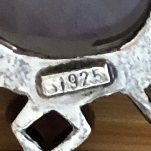 $62 Designer Estate Pendant Dark Sterling Silver Marked SI 925 - Picture 6 of 6